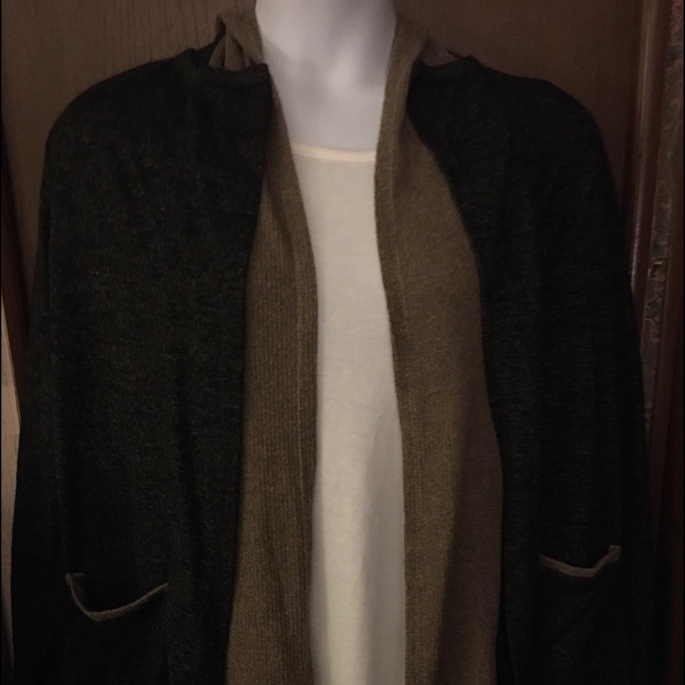 Ladies Hooded Cardigan Sweater
